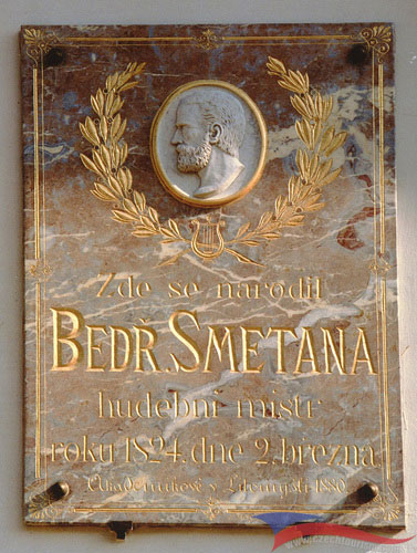 Bedrich Smetana Memorial Plaque